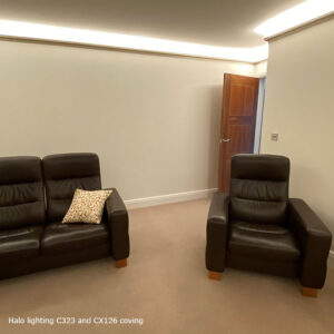 Halo Lighting C323 and CX126 coving