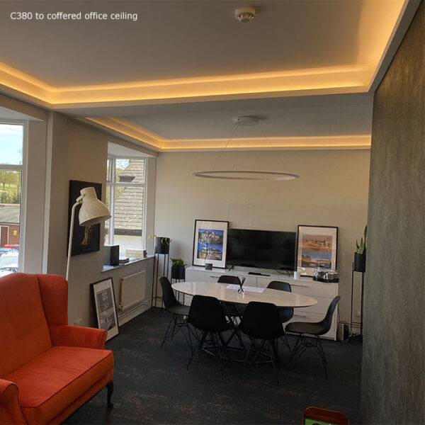 C380 to coffered office ceiling