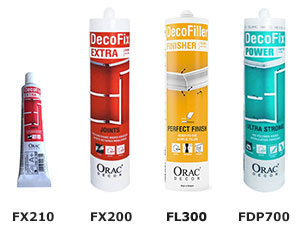 FX200, FX210, FL300 and FDP700 Orac Adhesives